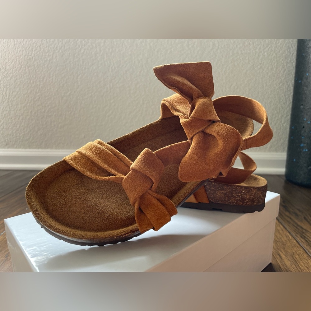 Sundance Tigerlily Sandals in Cognac 7.5